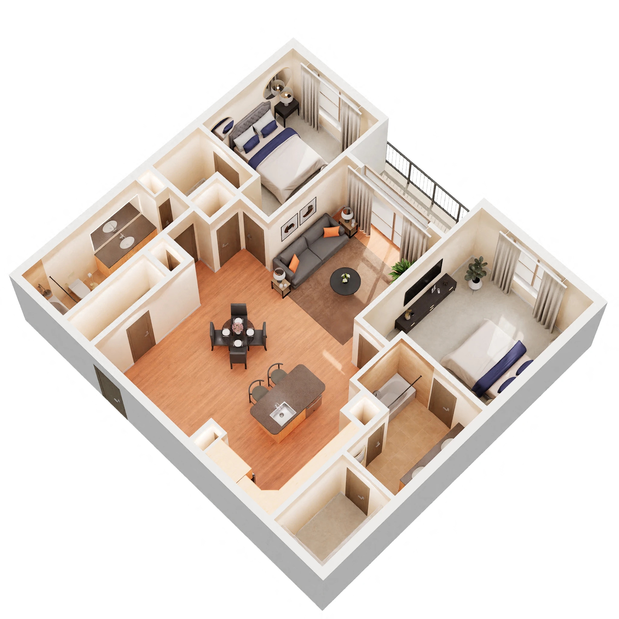 B1B floor plan