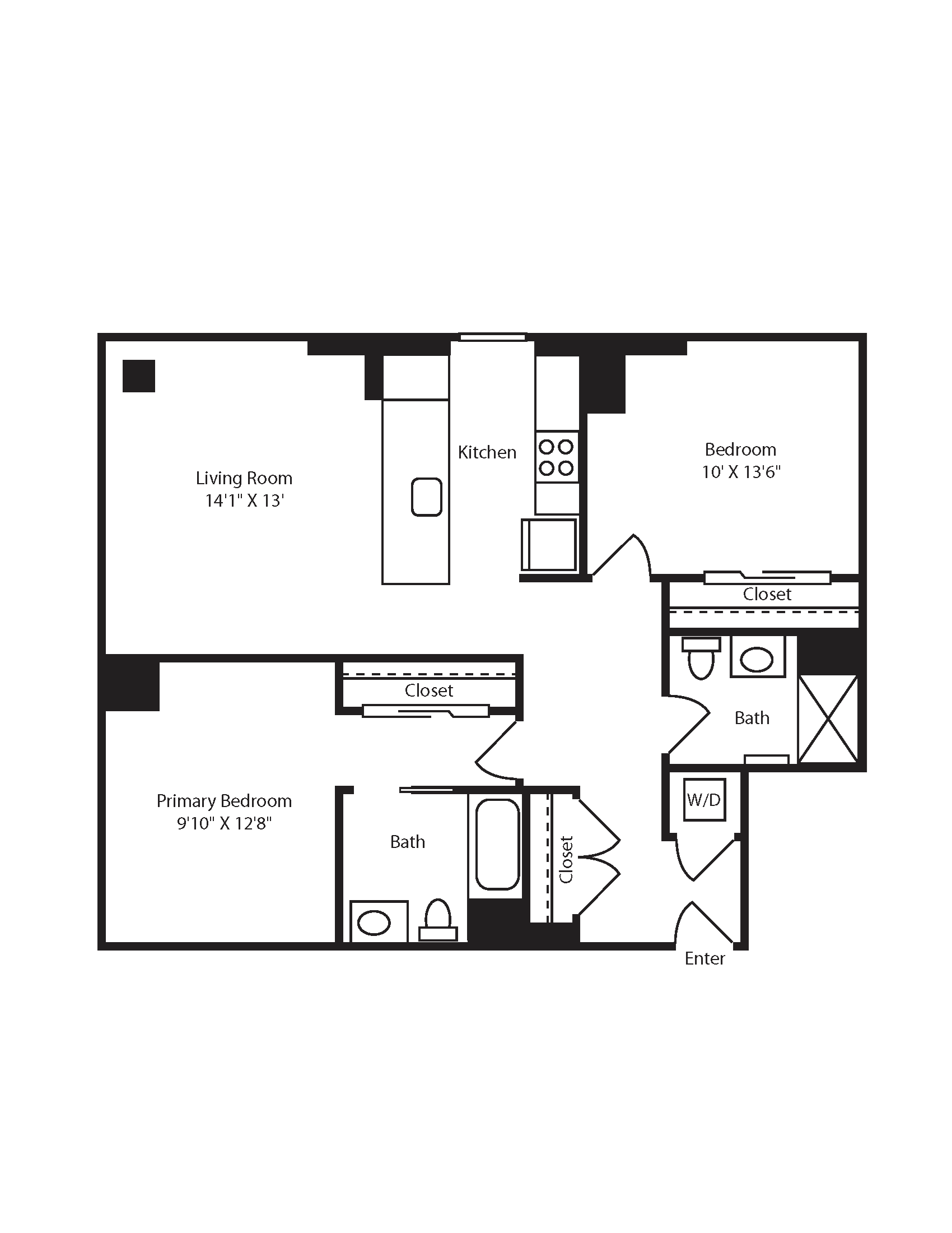 Watermark Kendall East B2D Floorplan
