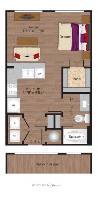 E1 floor plan