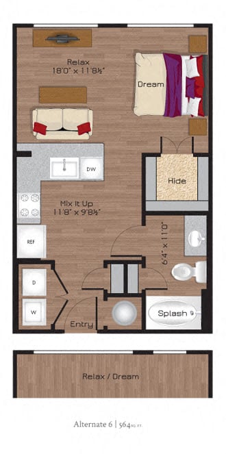 E1A floor plan