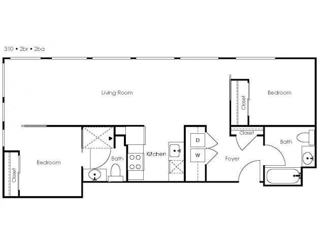 Two Bedroom | Two Bathroom
