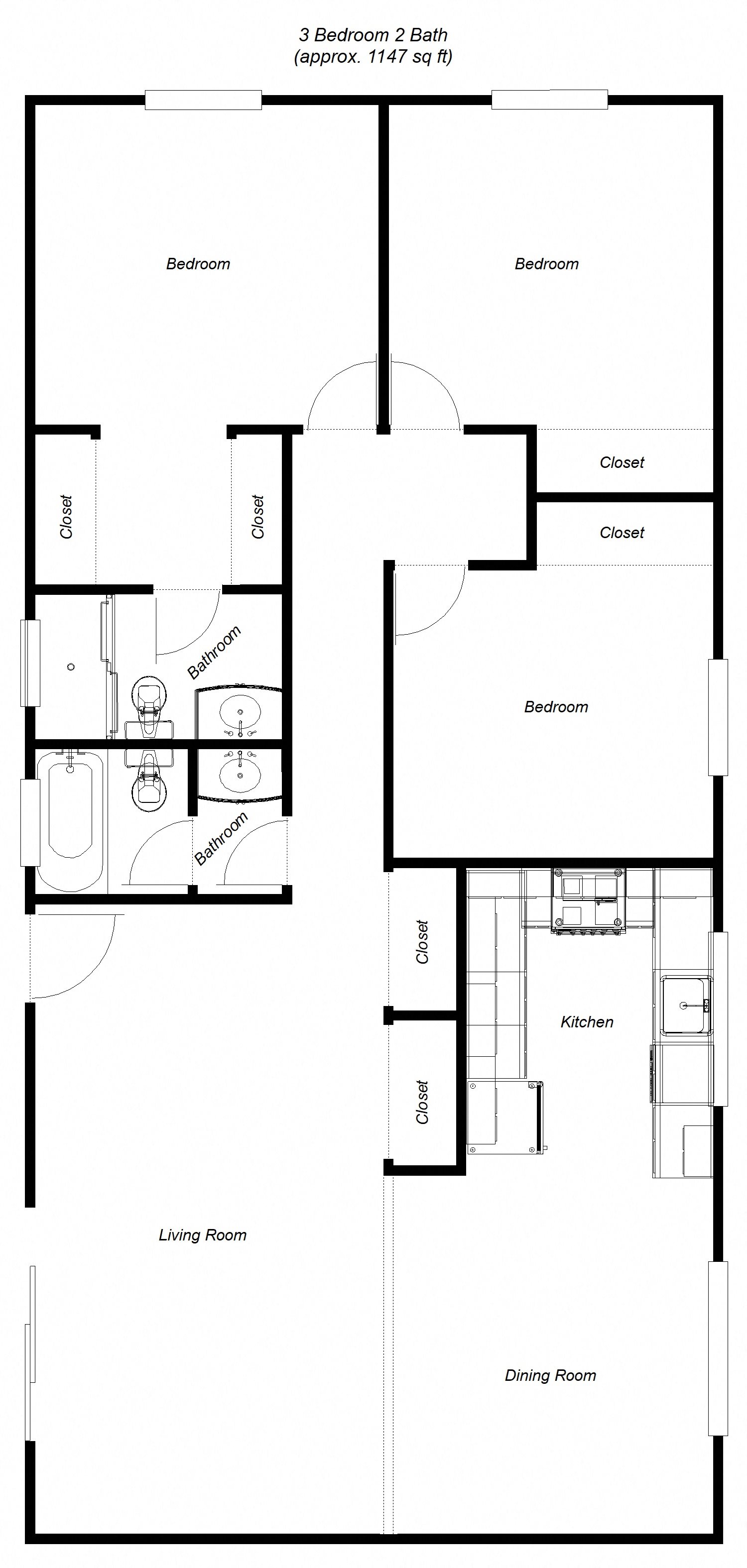 Floor Plans of Campbell Plaza Apartments in Campbell, CA