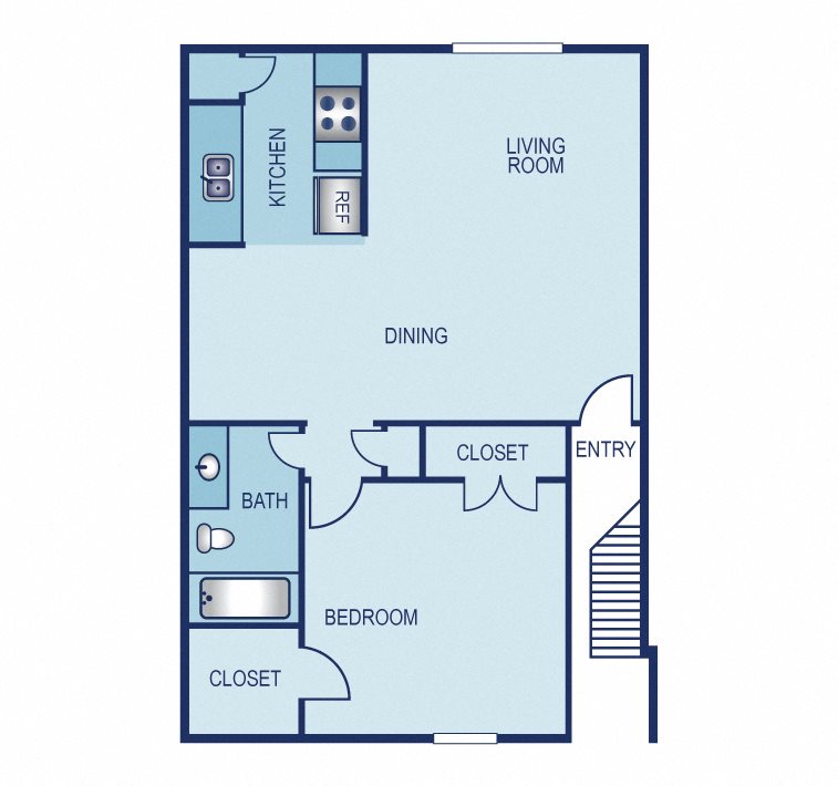 1 Bedroom 1 Bathroom A Floor plan 1 Bedroom 1 Bathroom A Floor plan at Lift, Farmers Branch, 75244