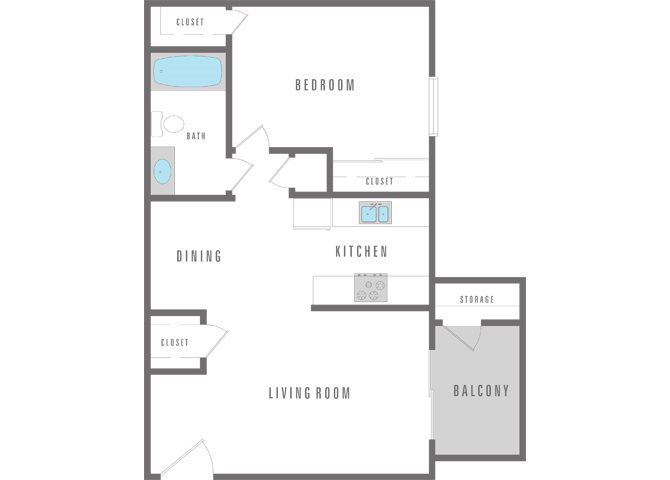 1 bed and 1 bath