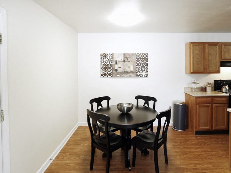 dining room in apartment