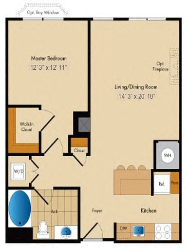 Floor Plan Image of Apartment Apt 3215