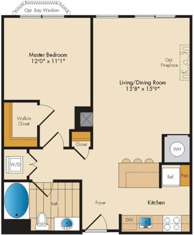 Floor Plan Image of Apartment Apt 4208