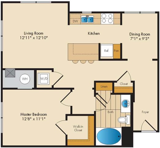 Floor Plan Image of Apartment Apt 5110