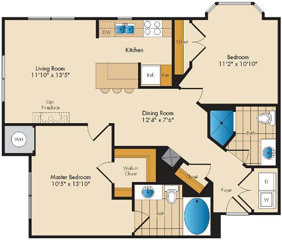 Floor Plan Image of Apartment Apt 3301