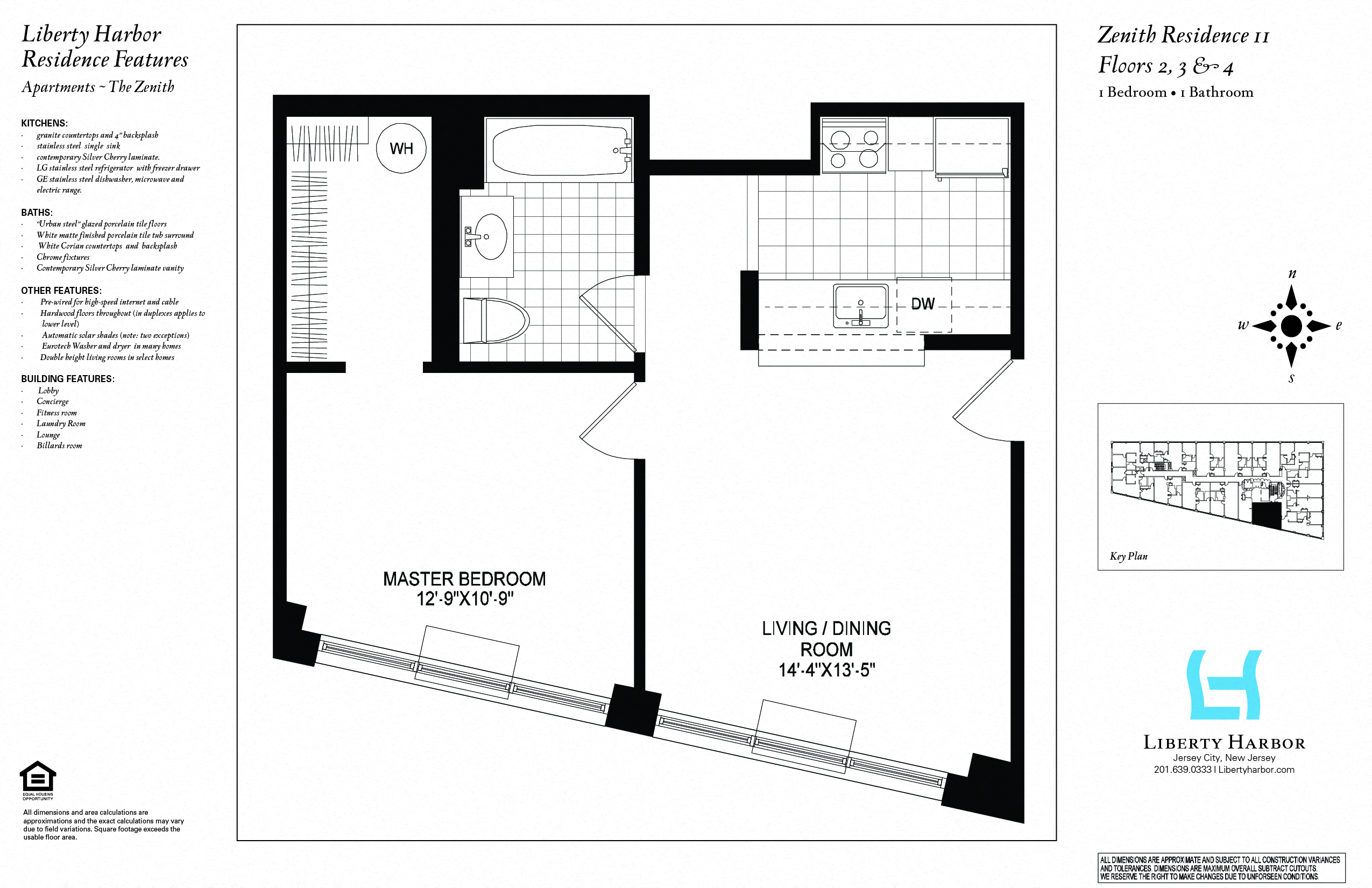 One-bedroom floor plan, type F11