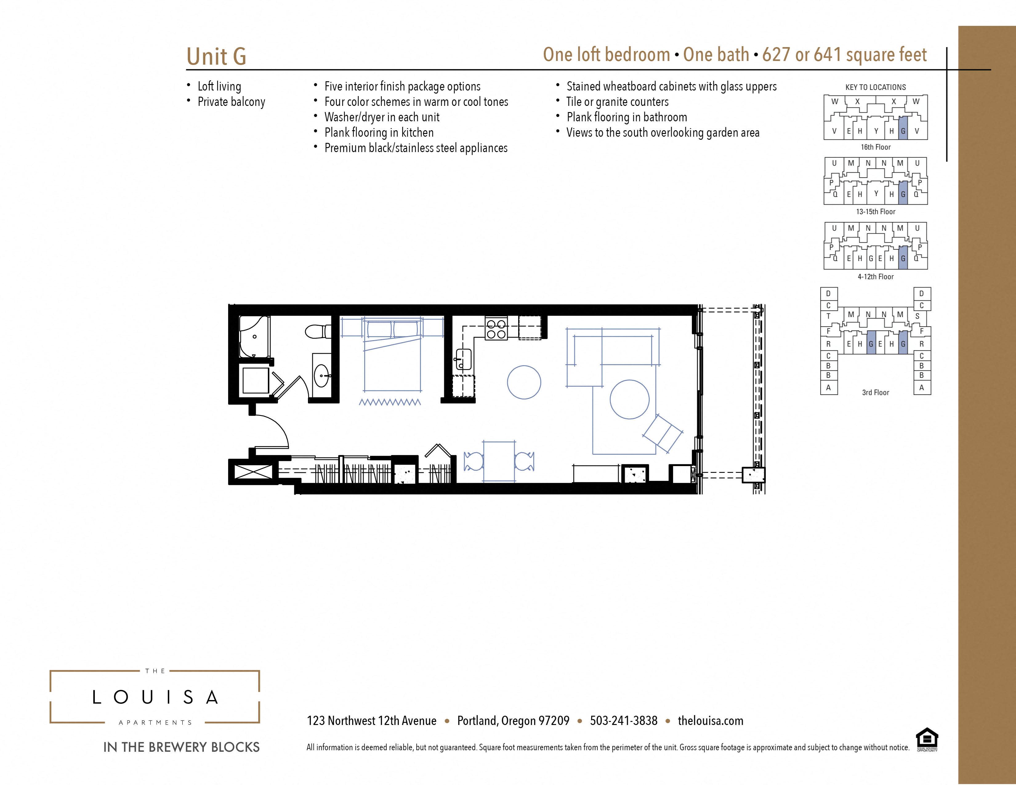 Studio 1 2 Bedroom Apartments In Pearl District Portland The Louisa