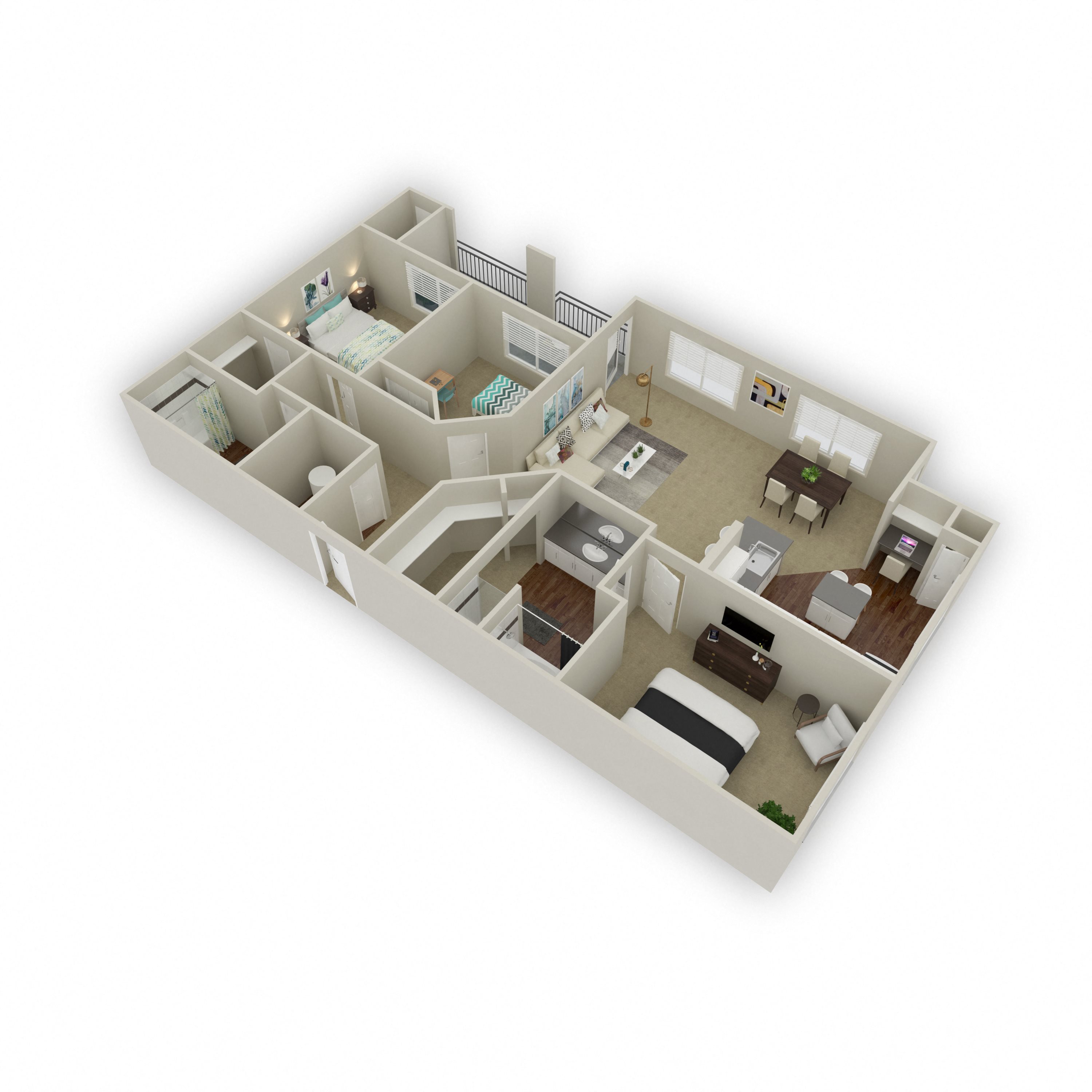Diamond floorplan