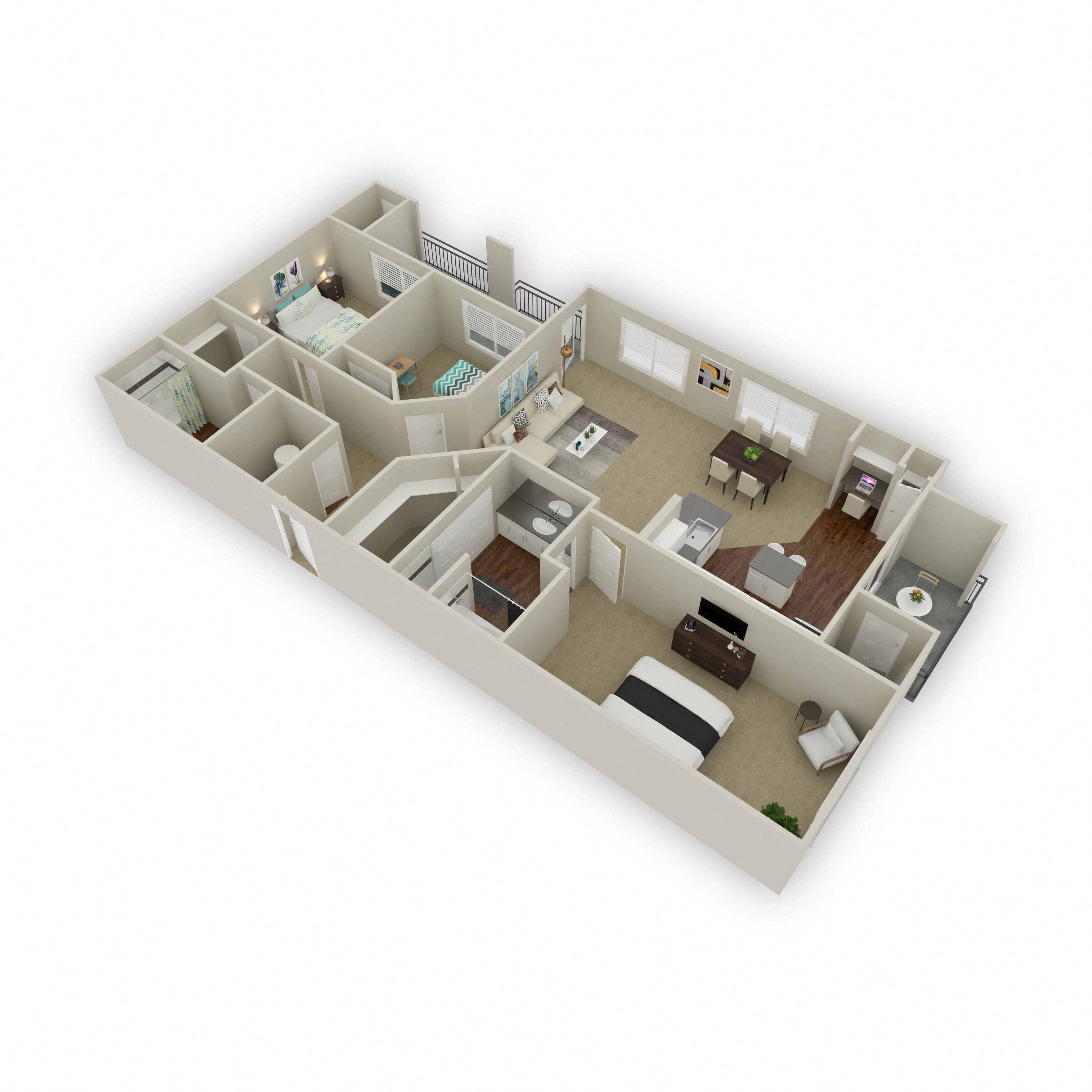 Diamond floorplan