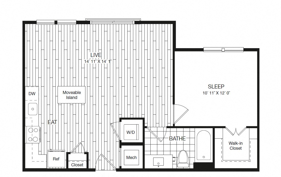 Apartment 27-218 floorplan