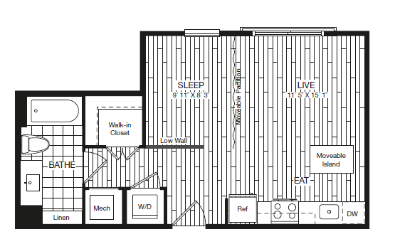 Apartment 27-325 floorplan