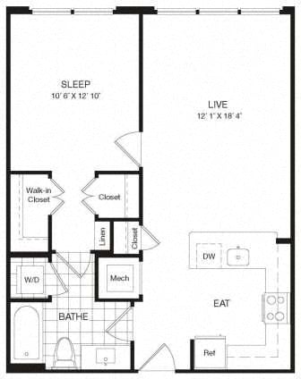 Apartment 29-510 floorplan