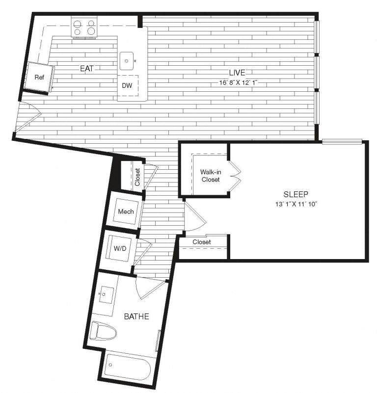 Apartment 29-540 floorplan