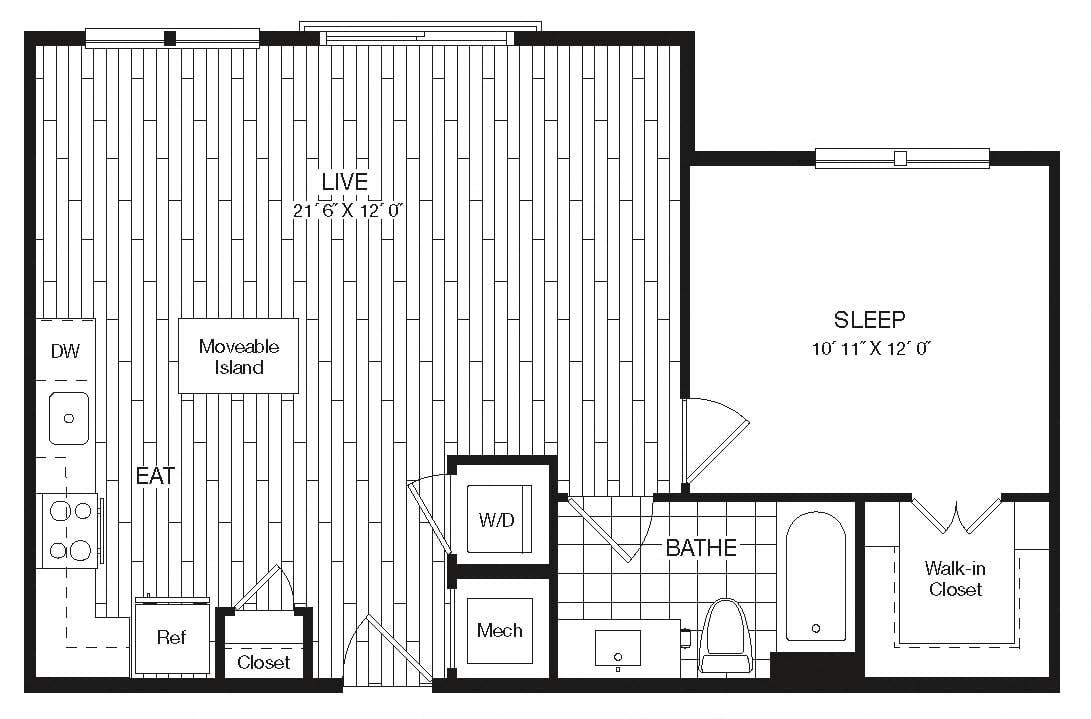 Apartment 27-418 floorplan