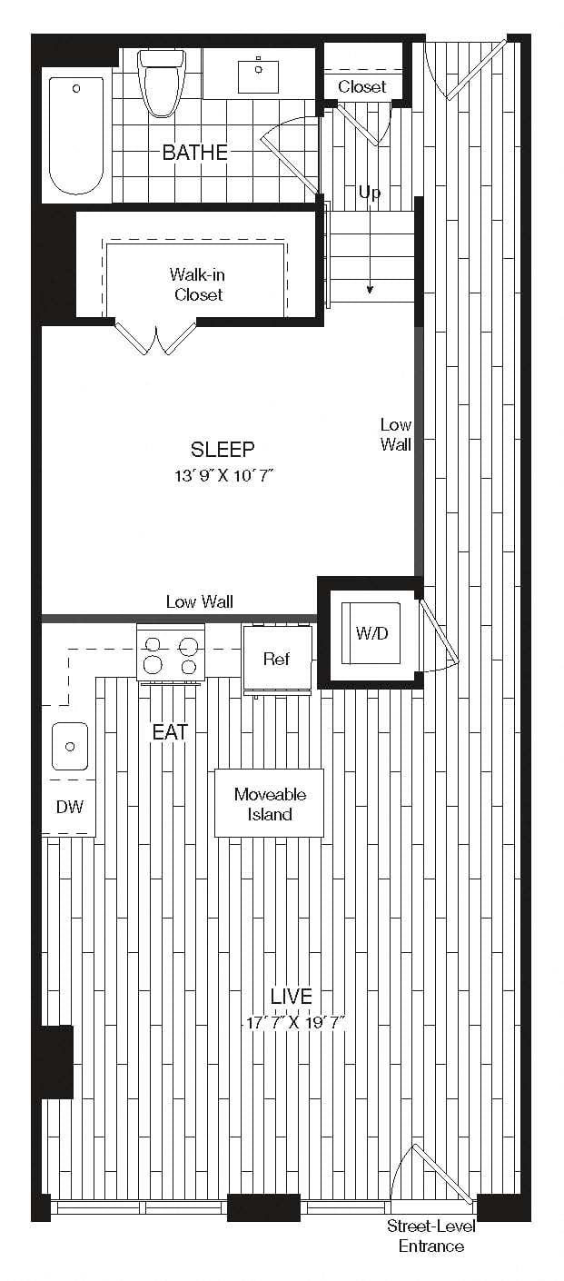 Apartment 27-101 floorplan