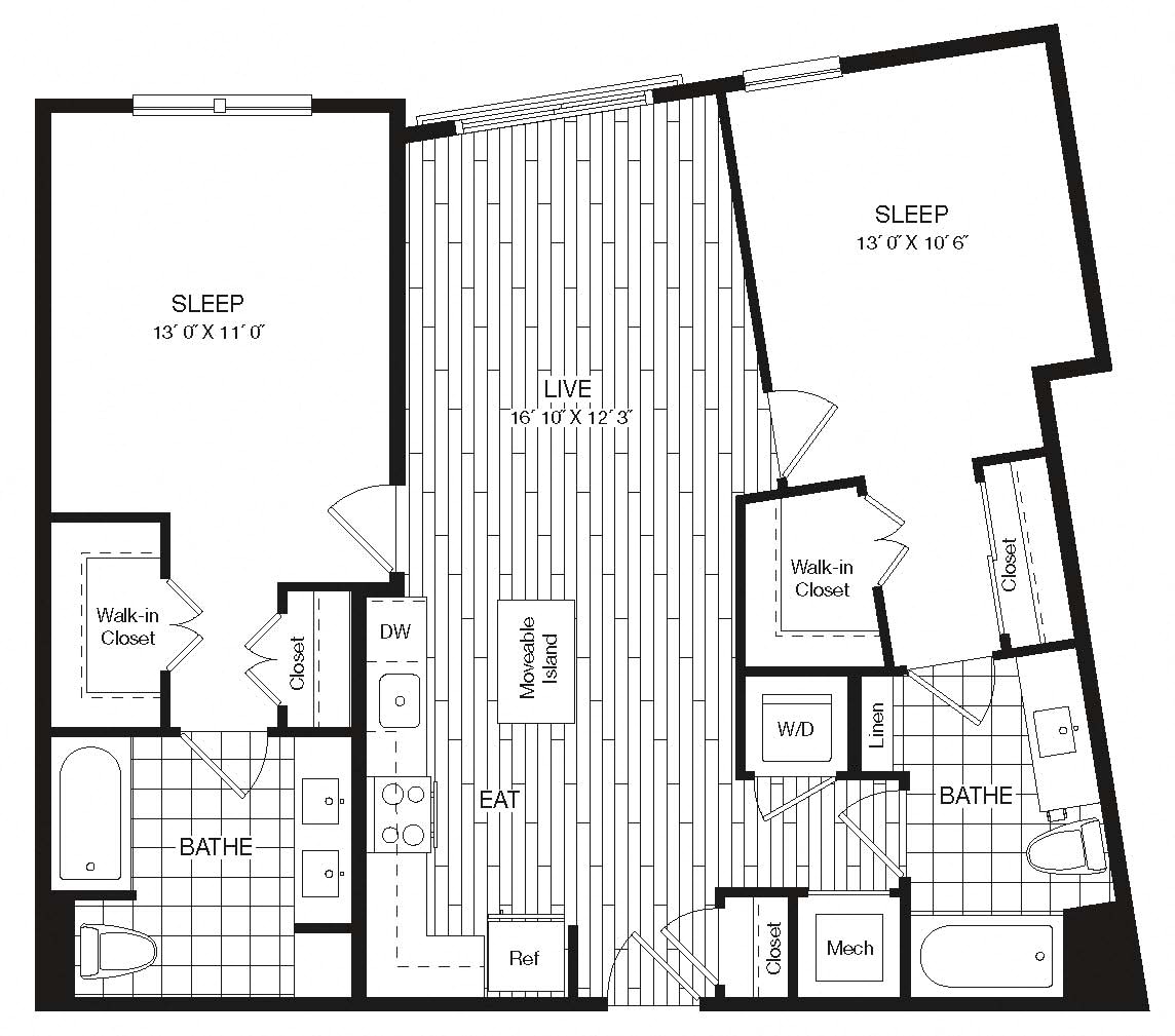 Apartment 27-424 floorplan