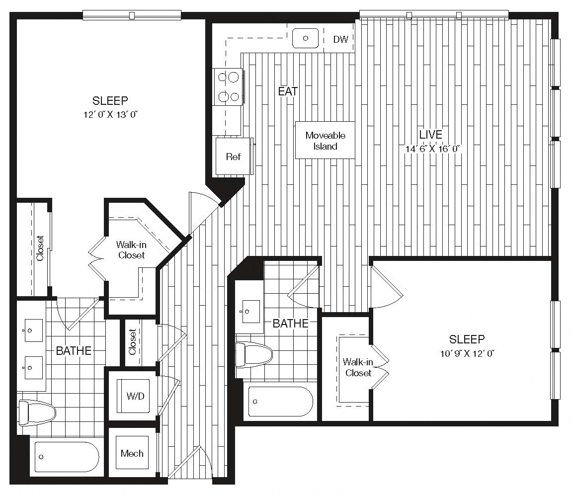 Apartment 27-235 floorplan
