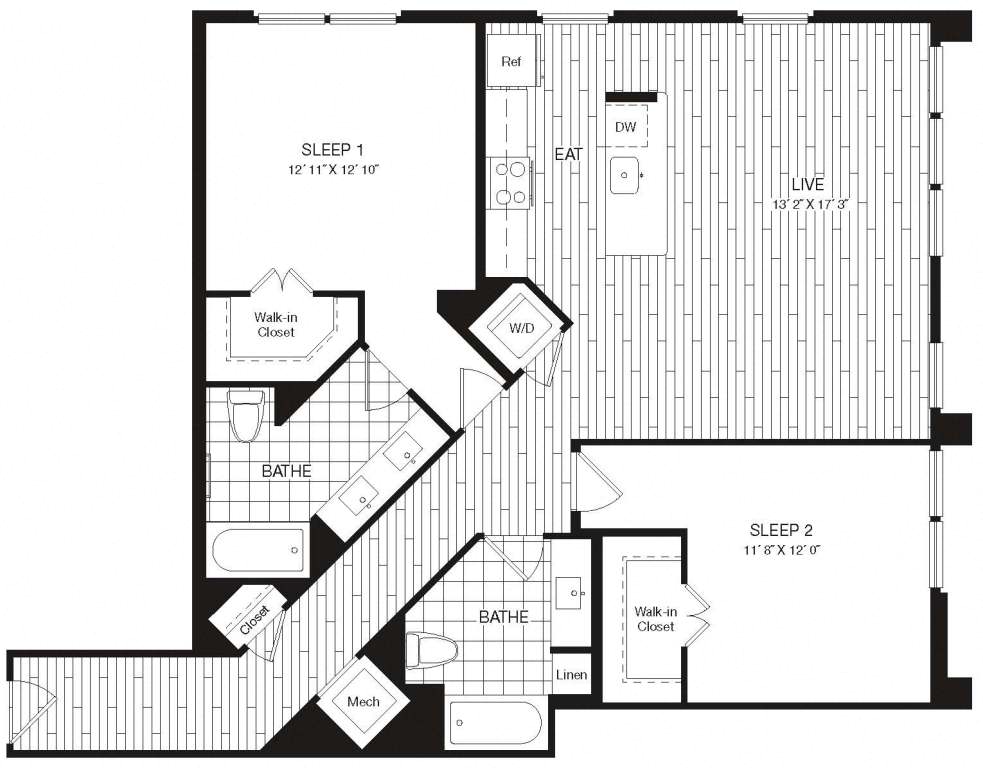 Apartment 29-439 floorplan