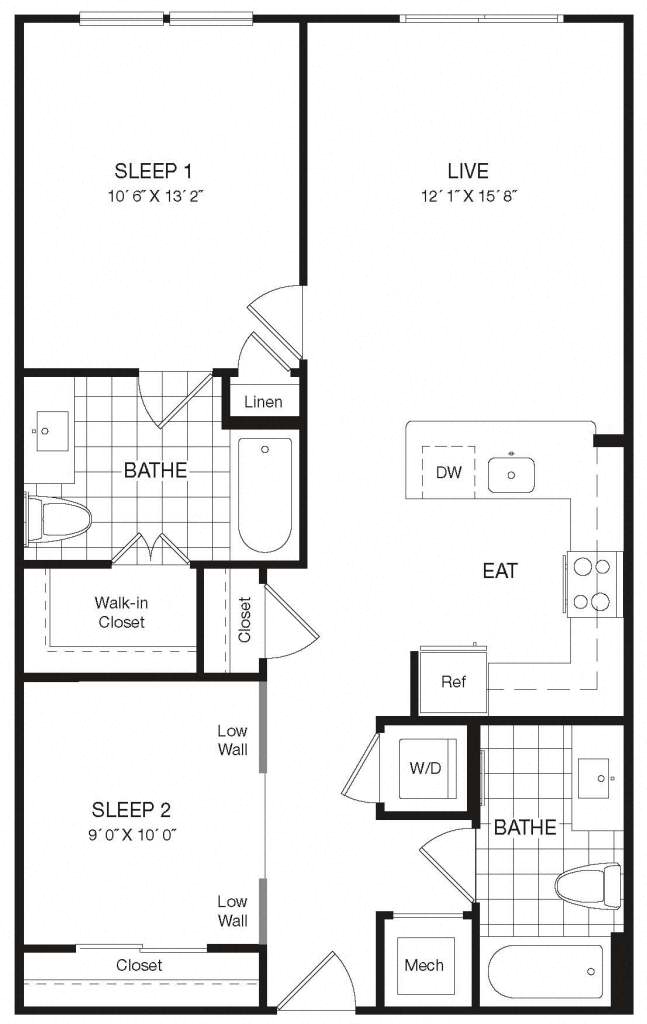Apartment 29-622 floorplan