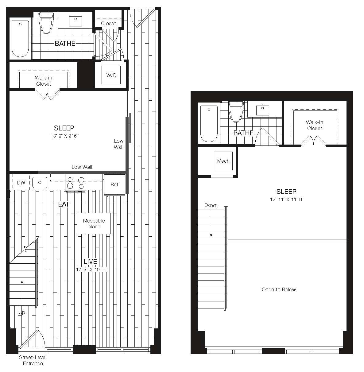 Apartment 27-110 floorplan