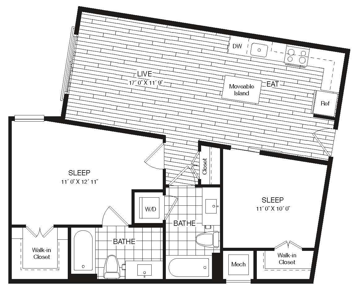 Apartment 27-227 floorplan