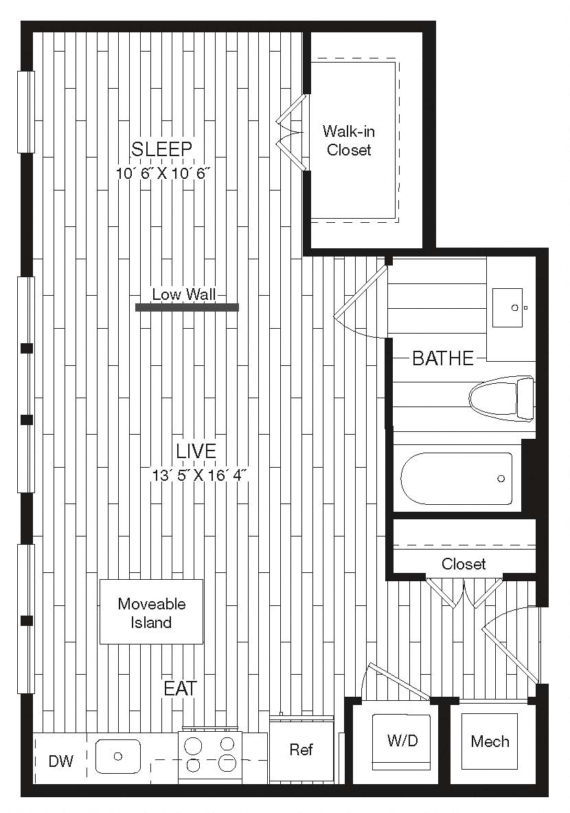 Apartment 27-613 floorplan