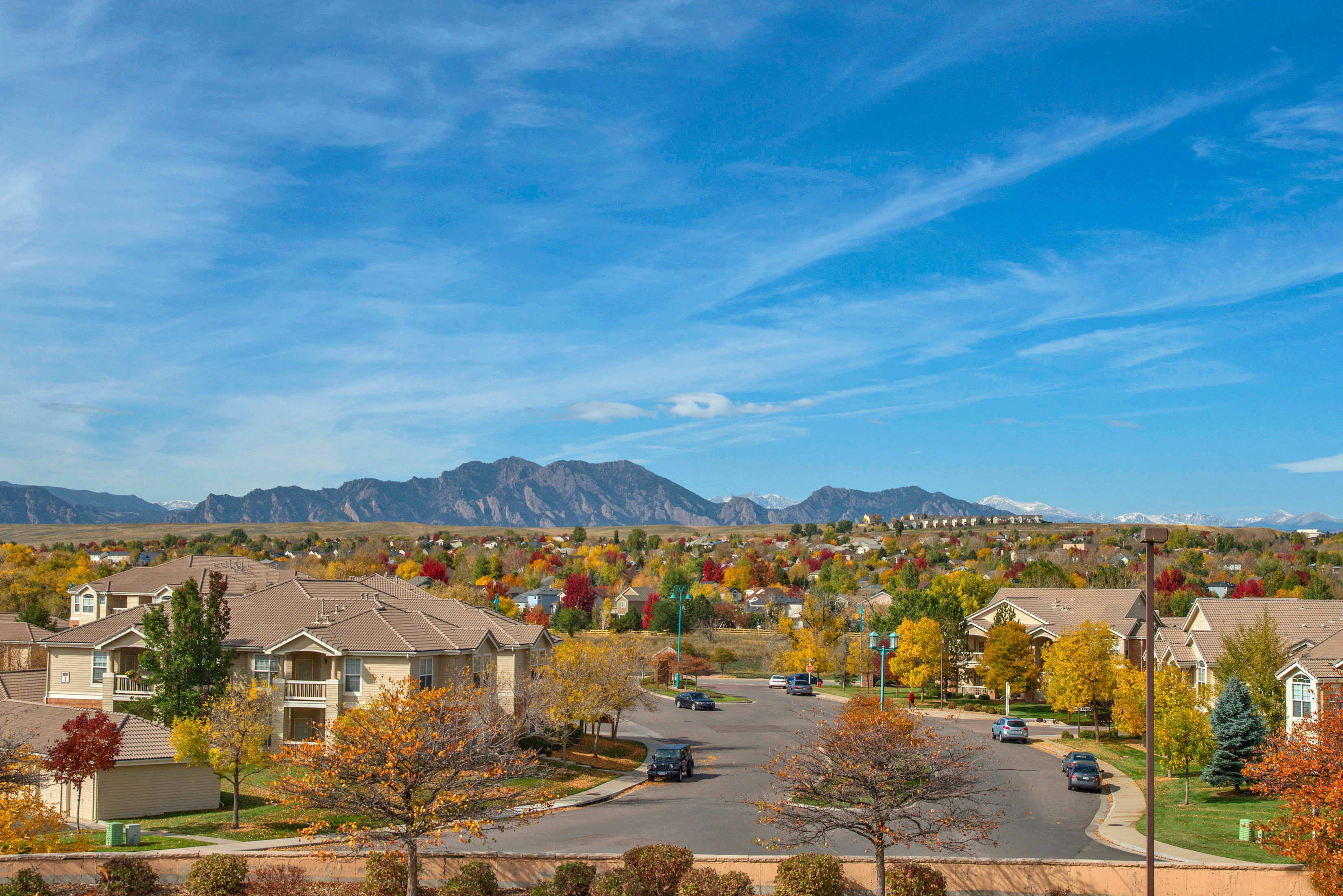 Stunning Views of the Flatirons Mountains Photo