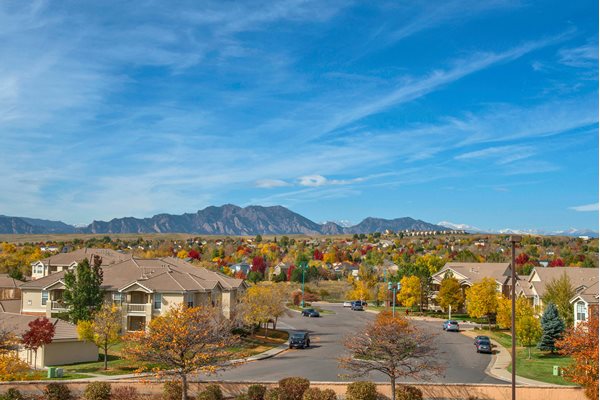 Stunning Views of the Flatirons Mountains Photo