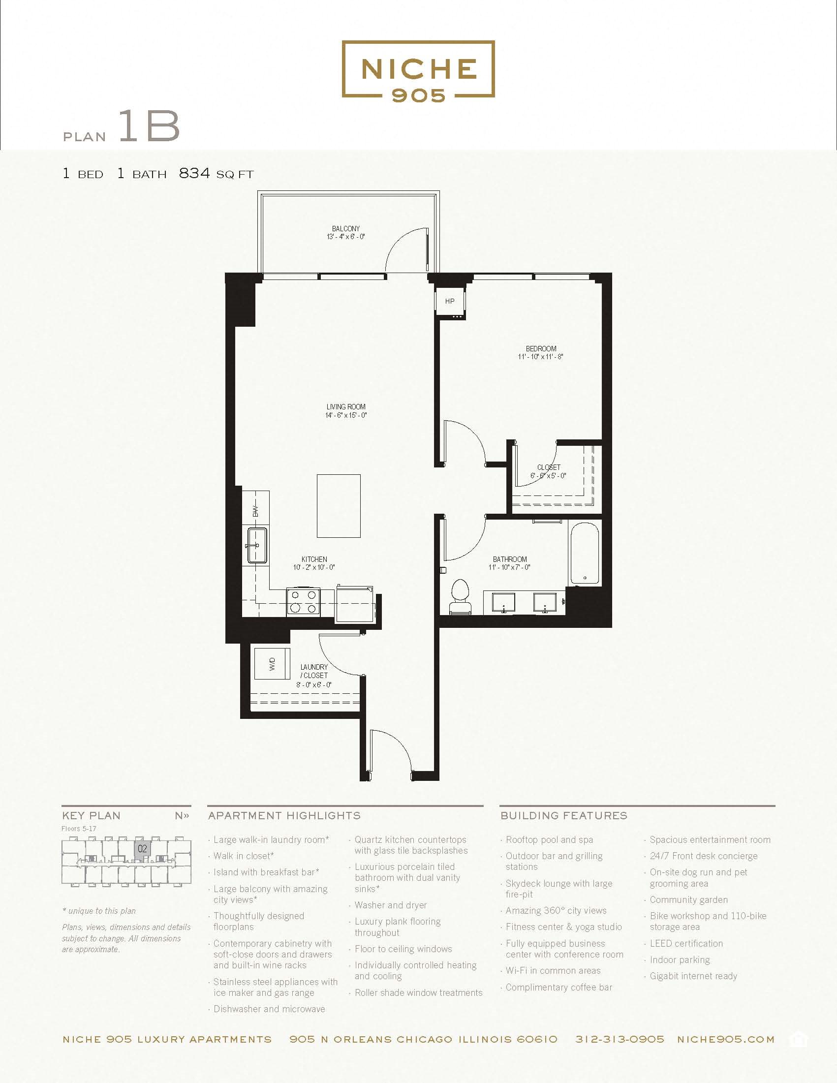 1B 1B Floorplan