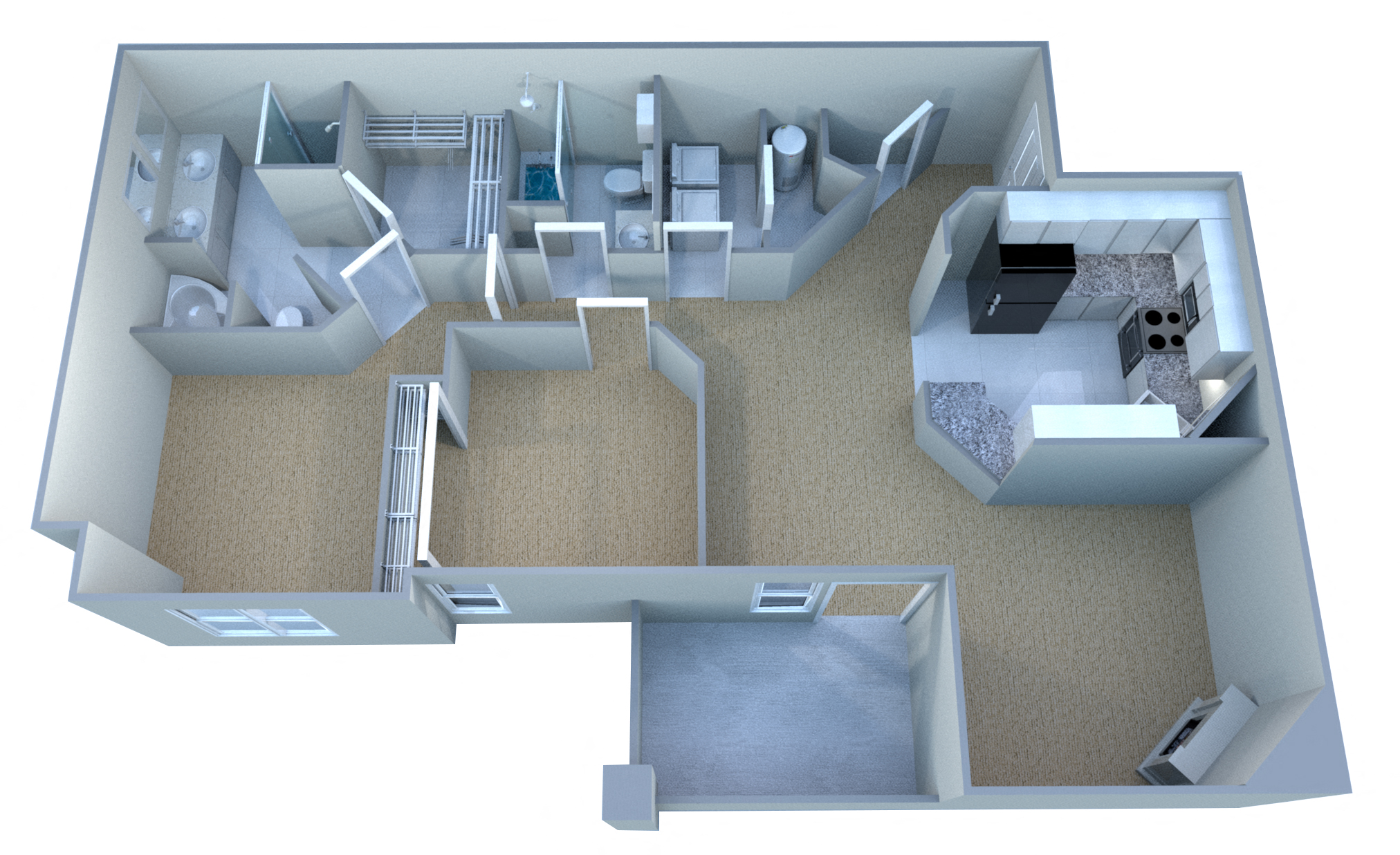 Floor Plans of The Cliffs II in Fayetteville, AR
