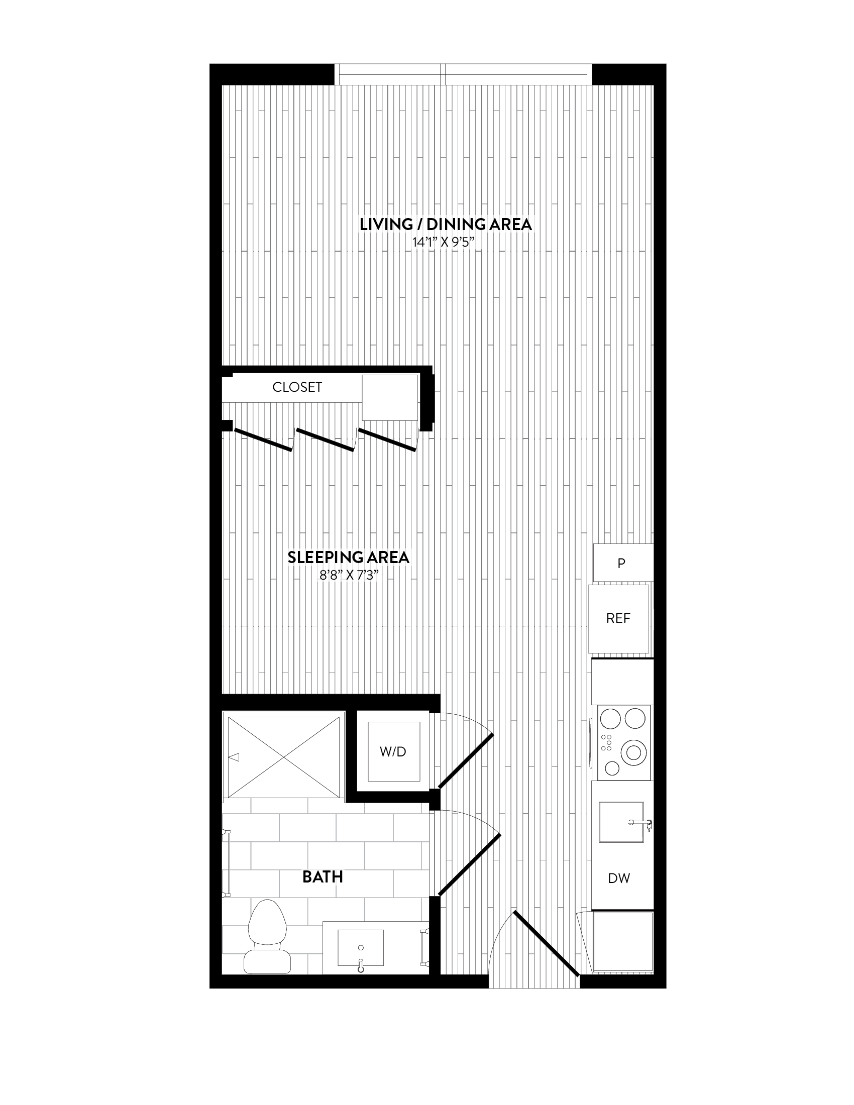 APT. A-202 floor plan thumb