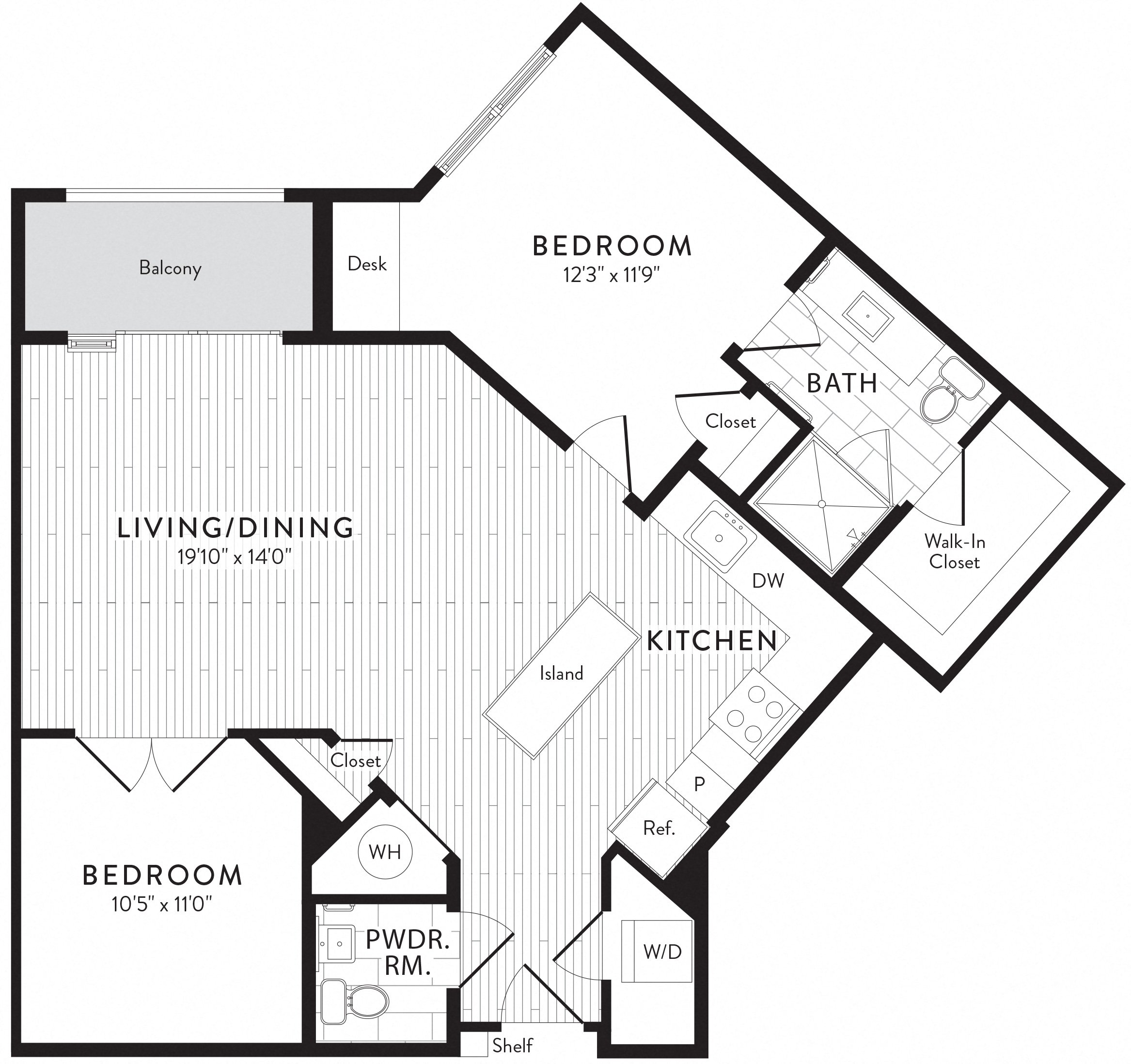 APT. 416 floor plan thumb