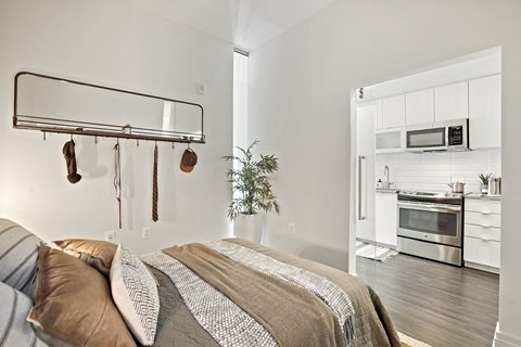 Bedroom Overlooking At Kitchen at The Edison at Union Market, Washington
