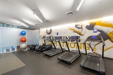 Cardio Machines In Gym at The Edison at Union Market, Washington, 20002