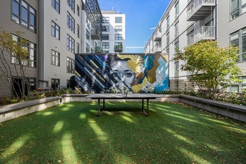 Outdoor Ping-Pong Table at The Edison at Union Market, Washington