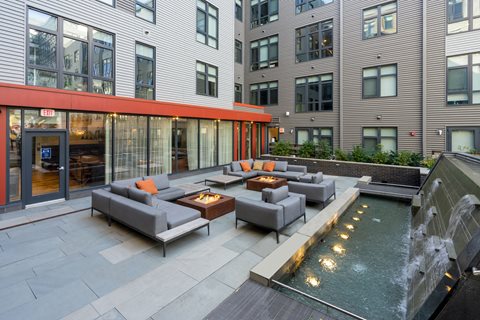 Outdoor Firepit Lounge at The Edison at Union Market, Washington, Washington