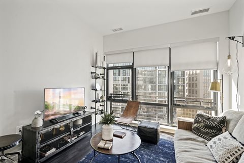 Modern Living Room at The Edison at Union Market, Washington
