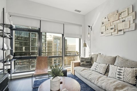 Gorgeous Living Room at The Edison at Union Market, Washington
