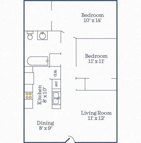 Richmond 2BR/1BA 792 SF