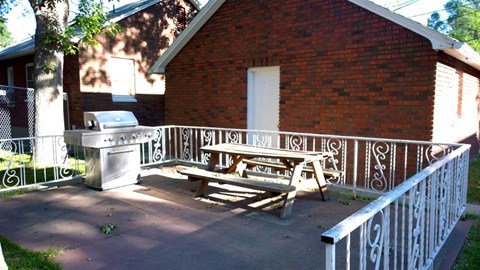 Patio with grill