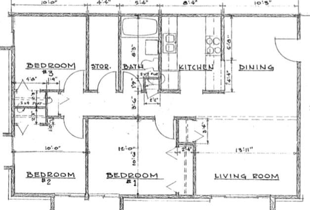 3 bedroom floor plan