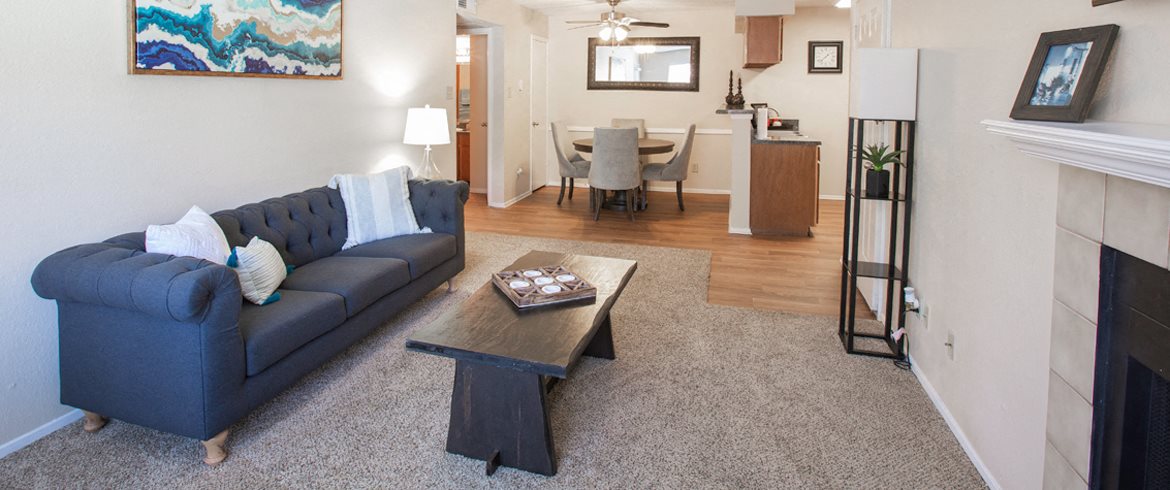 Model Living Room at Bardin Oaks, Arlington, 76018