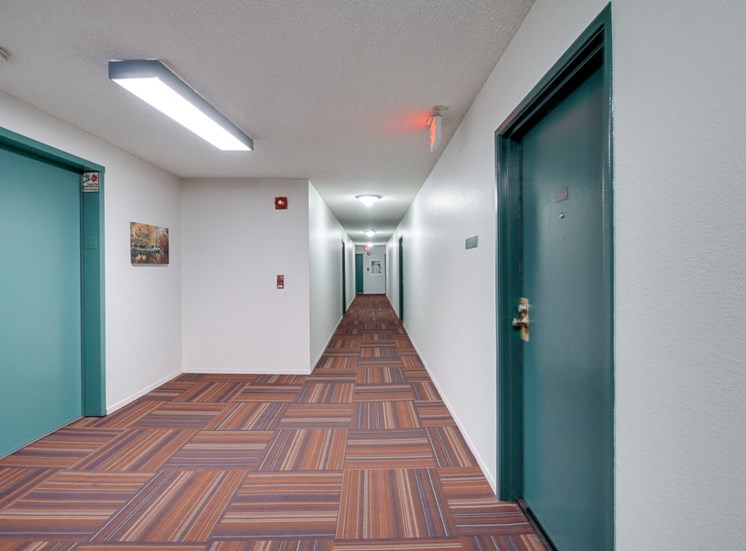 Apartment Hallway at Park Merridy, Northridge, 91325