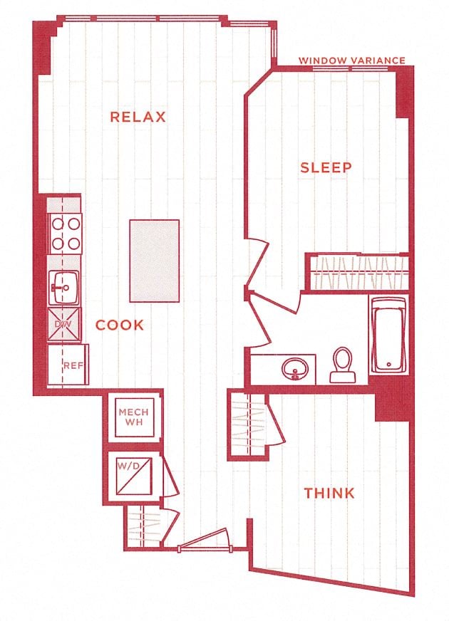 Floor Plan Image of Apartment Apt 10-1018
