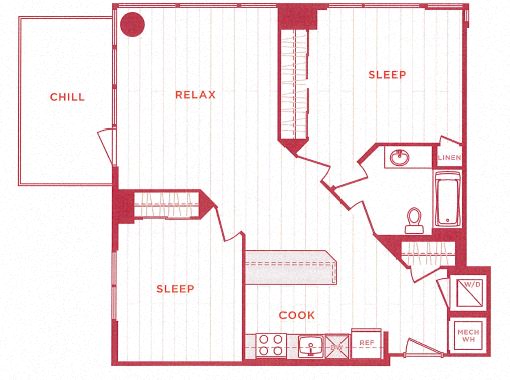 Floor Plan Image of Apartment Apt 10-0912