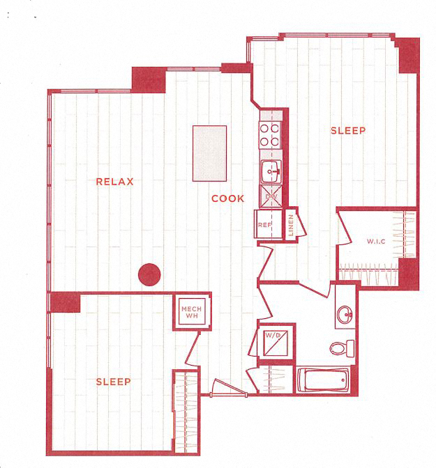Floor Plan Image of Apartment Apt 10-1511